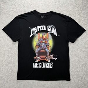 Death Row Records Graphic T-Shirt Men's‎ XL Still Smokin NWT Hip Hop Snoop Dogg
